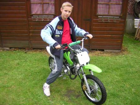 fabien sur sa moto